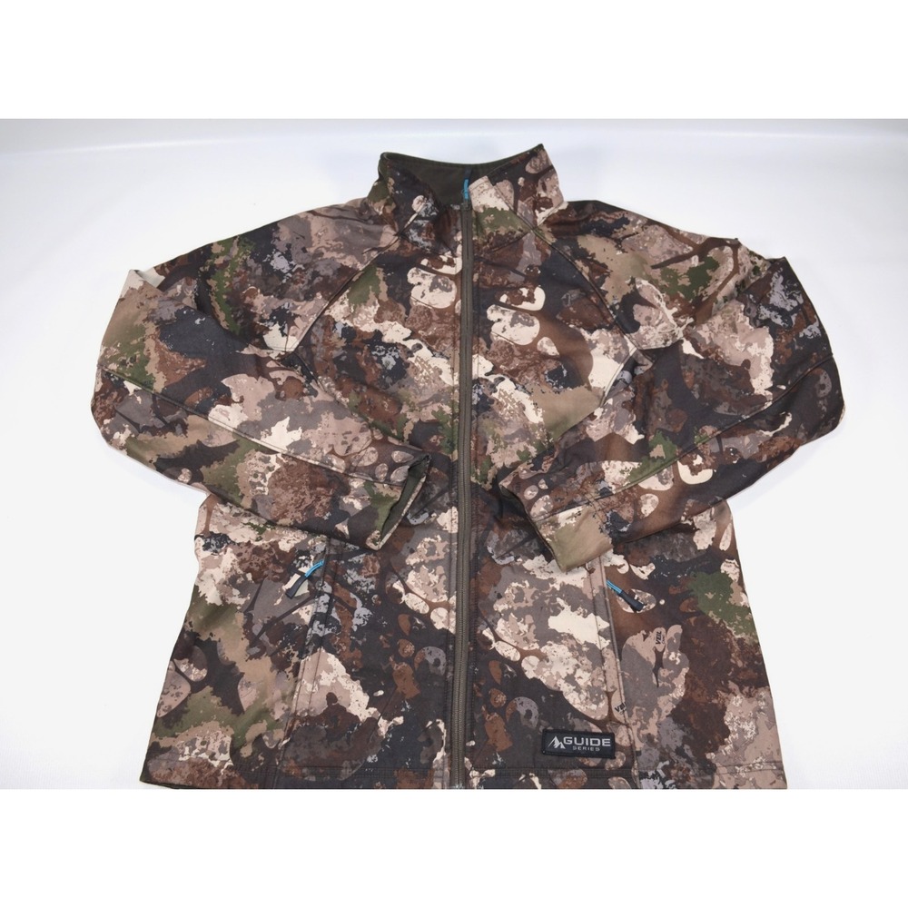 Guide Series Women's L Softshell Mid-weight Jacket Veil Camo Hunting Full Zip - Picture 7 of 16